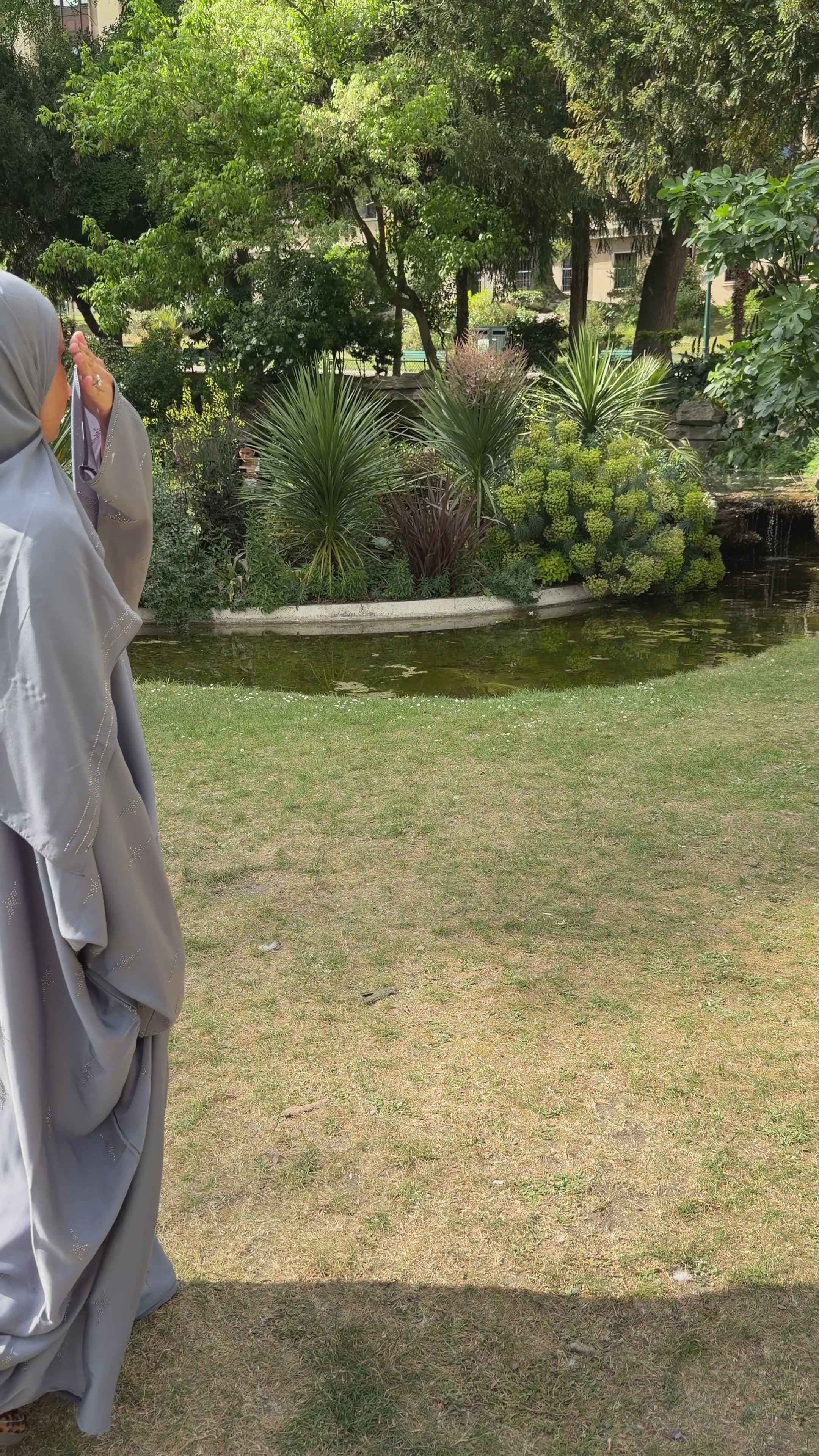 Abaya Asma - Gris perle
