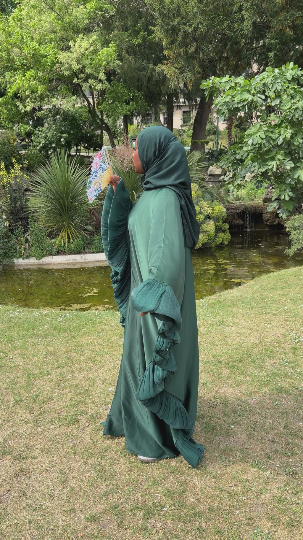 Abaya Jannah - Vert
