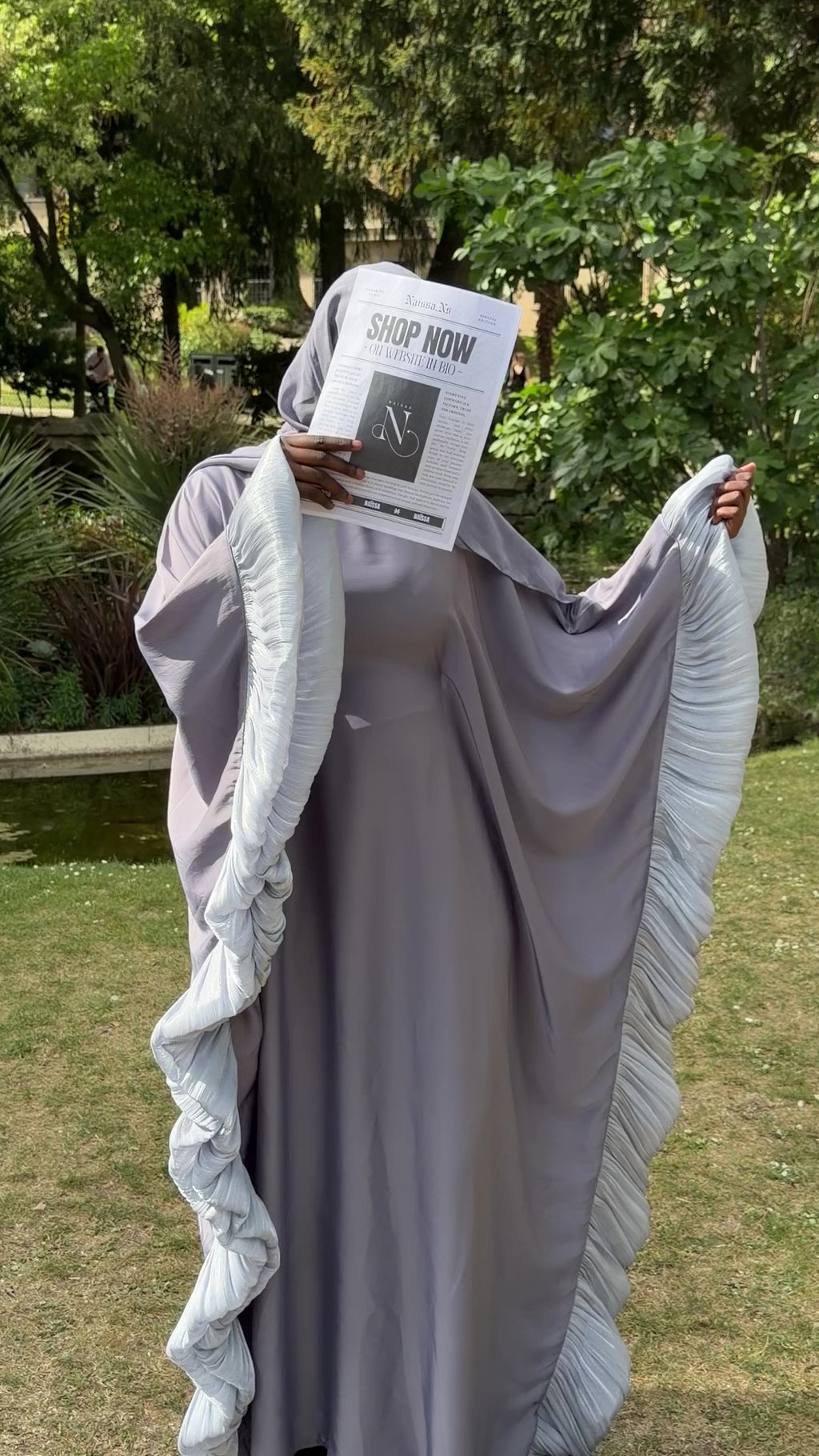 Abaya Jannah - Gris perle